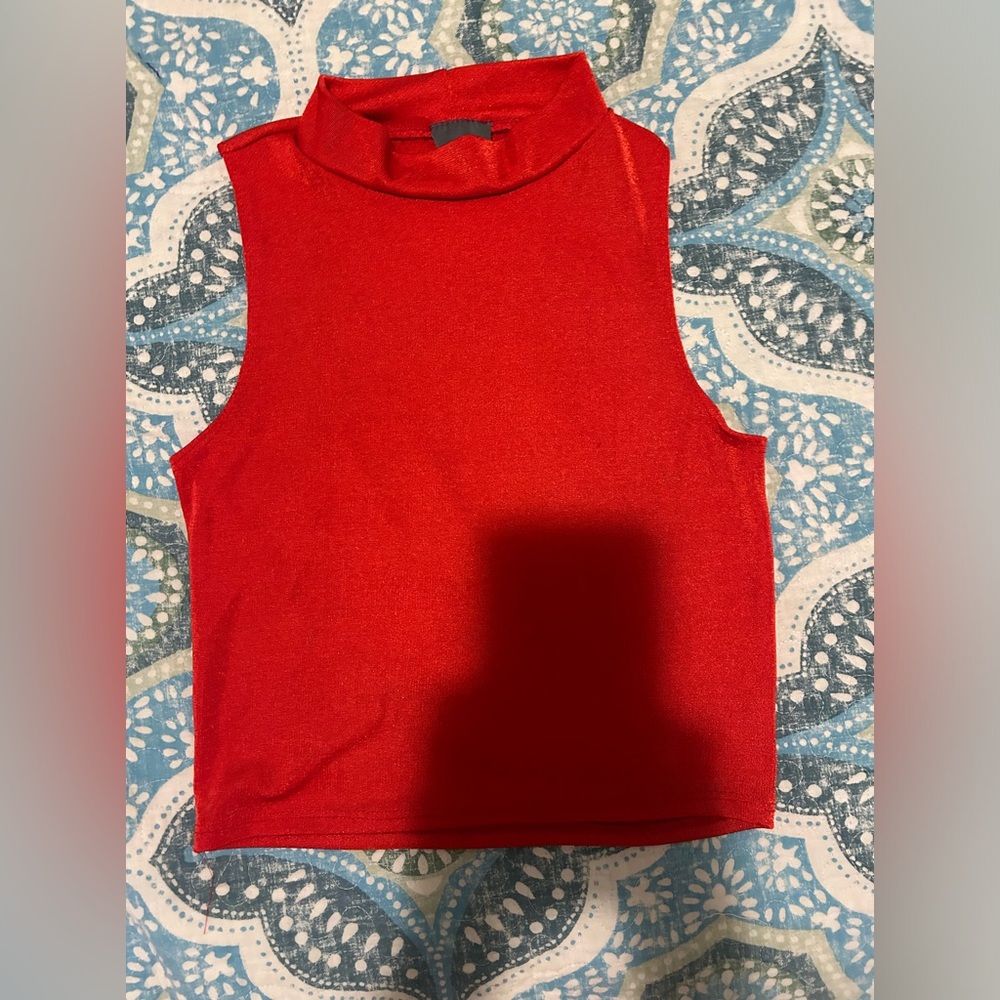 Olivia Rae XS Red Turtle Neck Shirt